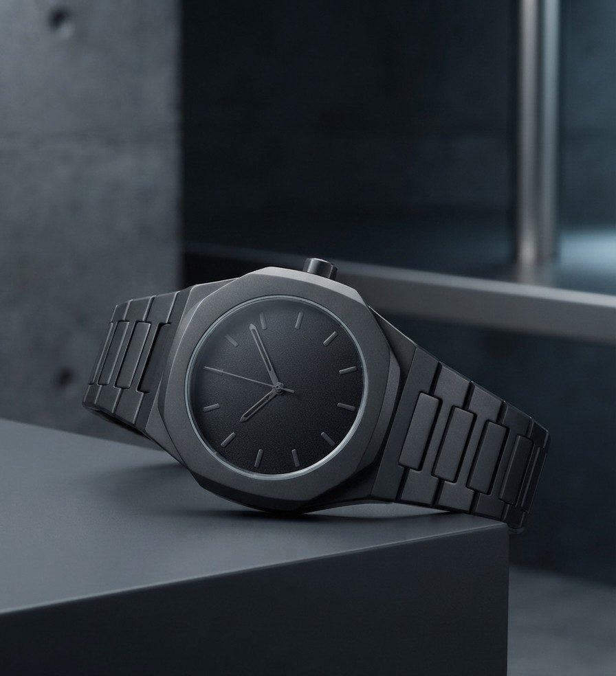 MATTE BLACK LAXURY WATCH