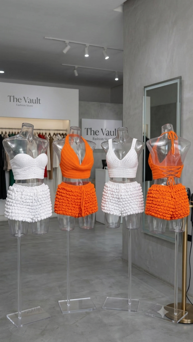 Summer Crochet 2-Piece Set (Large)